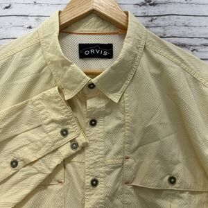 Orvis Trout Bum Shirt Men's XL Performance Vented Open Air Caster Seersucker LS